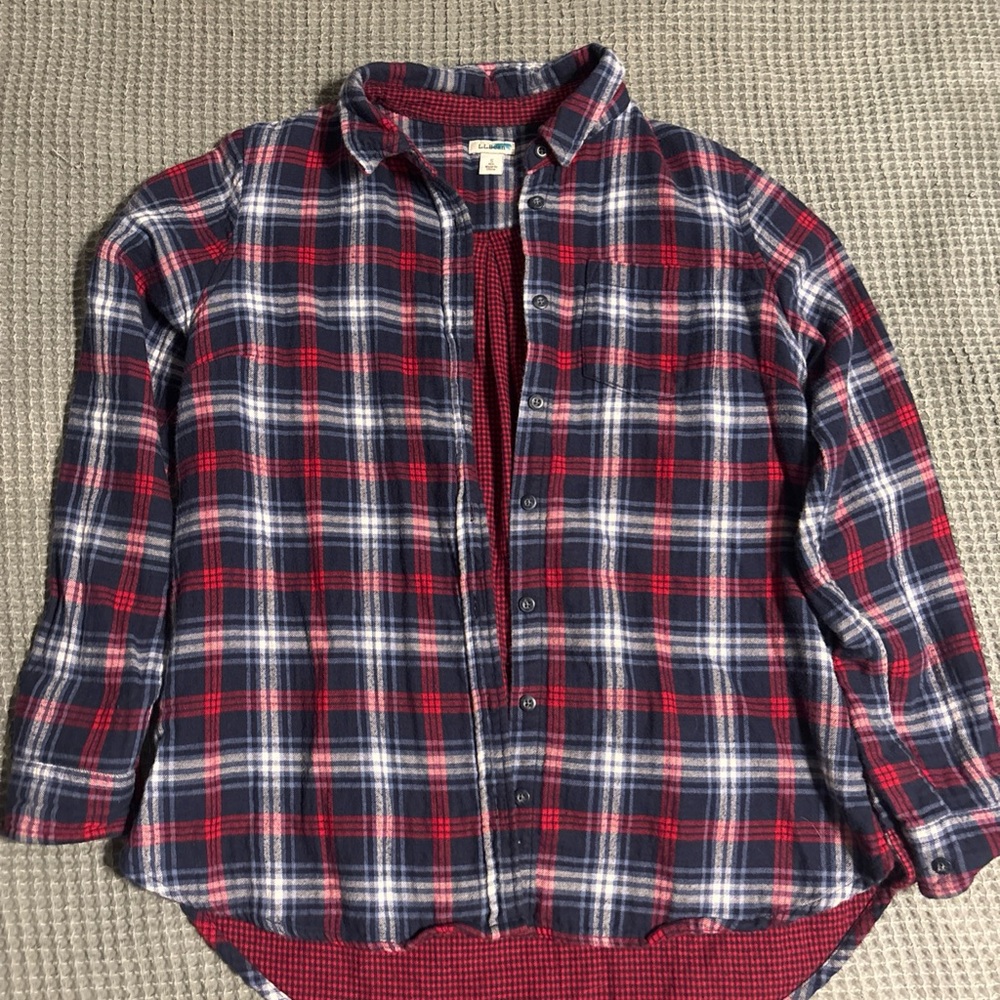 L.L. Bean Women's Flannel Shirt in size small